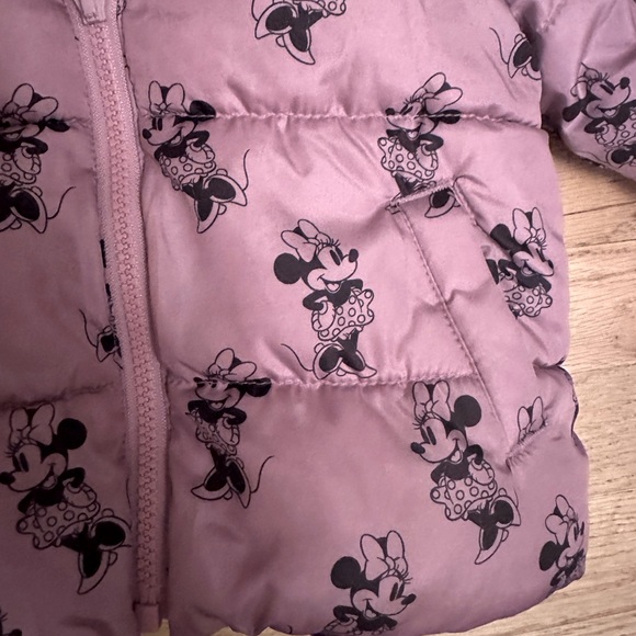 Disney Minnie Mouse Reversible Sherpa Puffer Jacket - Picture 3 of 5